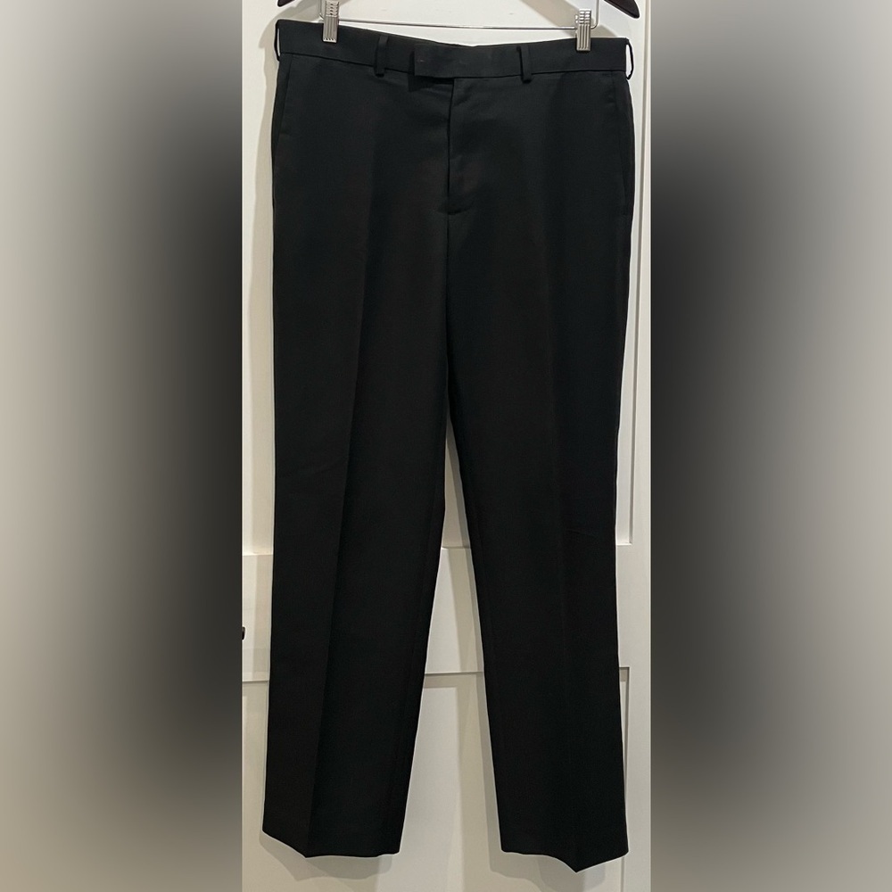 Perry Ellis Men's Black Pants pleated
